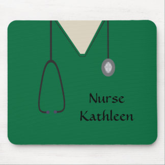 Alfombrilla De Ratón Scrubs médicos Uniforme Verde