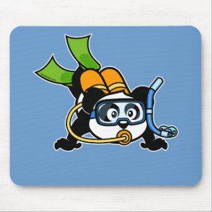 Alfombrilla De Ratón Scuba Panda