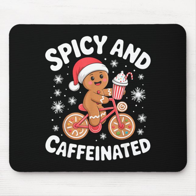 Alfombrilla De Ratón Scy And Caffeinated Gingerbread Funny Coffee Chris (Frente)