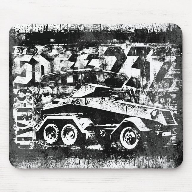 Alfombrilla De Ratón Sd.Kfz. 232 (6-Rad) Mousepad (Frente)