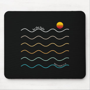 Alfombrilla De Ratón Sé La Luz Boho Verso De La Biblia Cristiana Alaban