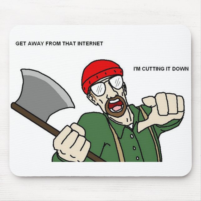 Alfombrilla De Ratón se menea el mousemat del cerero del leñador (Frente)