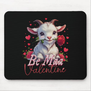 Alfombrilla De Ratón Sé mi corazón de cabra valentín cabra linda feliz