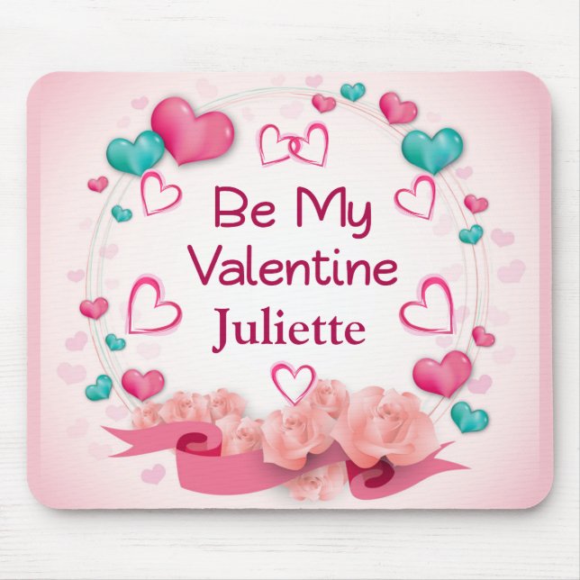 Alfombrilla De Ratón Sé mi Mousepad personalizado de San Valentín (Frente)