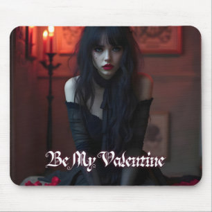 Alfombrilla De Ratón Sé mi San Valentín en Romance Oscura