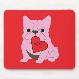 Alfombrilla De Ratón Sé mi San Valentín, perro