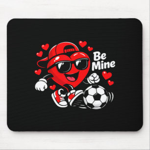 Alfombrilla De Ratón Sé Mío Fútbol San Valentín Corazón Jugador Lindo A
