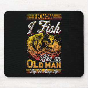 Alfombrilla De Ratón Sé Que Pesco Como Un Viejo