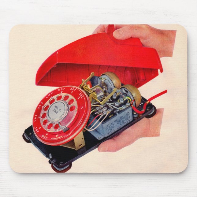 Alfombrilla De Ratón se revelan agallas de teléfono (Frente)