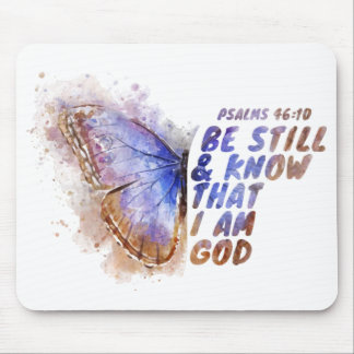 Alfombrilla De Ratón Sé y sé que soy Dios: mariposa de mujeres