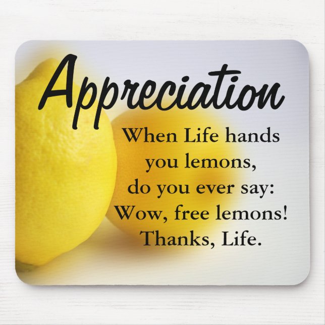 Alfombrilla De Ratón Sea agradecido y cuente sus bendiciones (Frente)