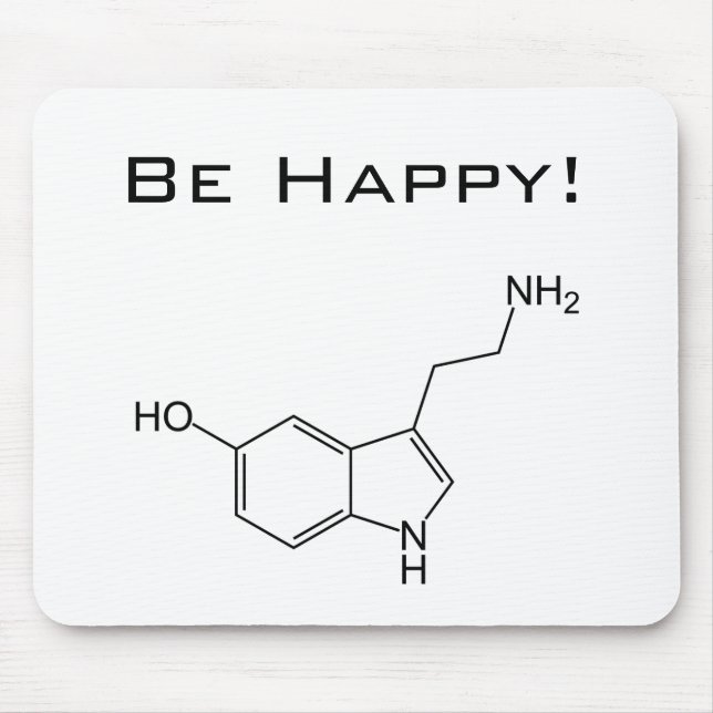 Alfombrilla De Ratón ¡Sea feliz! Serotonina Mousepad (Frente)