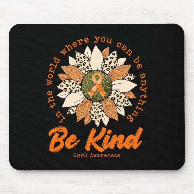 Alfombrilla De Ratón Sea Kind Sunflower Naranja CRPS Cinta de sensibili (Frente)