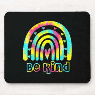Alfombrilla De Ratón Sea Kind Tie Dye Rainbow Amabilidad Autismo Concie