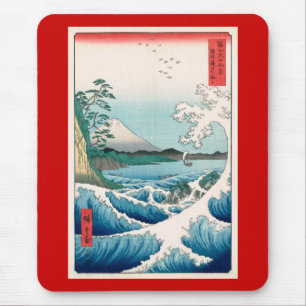 Alfombrilla De Ratón Sea Off Satta Hiroshige Bella Artes japonés