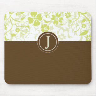 Alfombrilla De Ratón Seagrass simple Mousepad con monograma