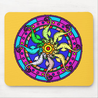 Alfombrilla De Ratón seahorse Mousepad de la mandala