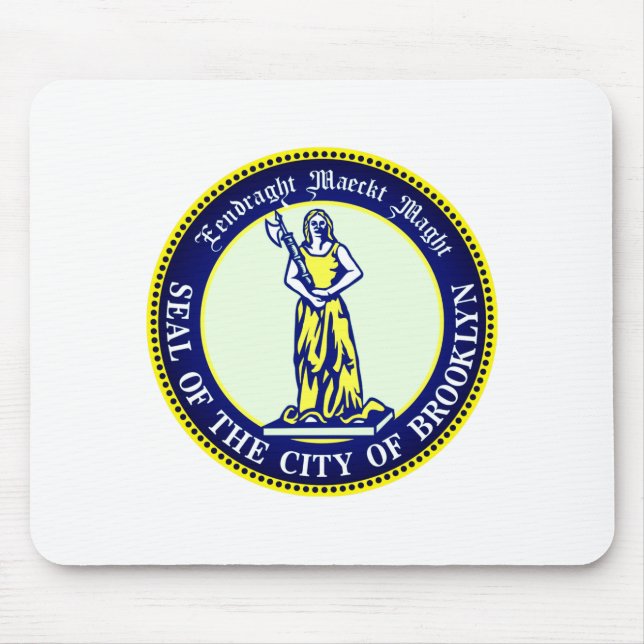 Alfombrilla De Ratón Seal Of The Borough Of Brooklyn New York _1  (Frente)