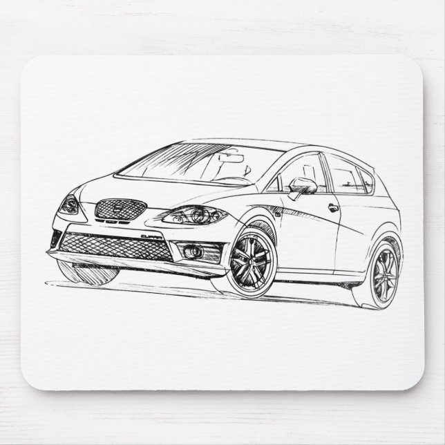 Alfombrilla De Ratón Seat León Cupra 2009 (Frente)