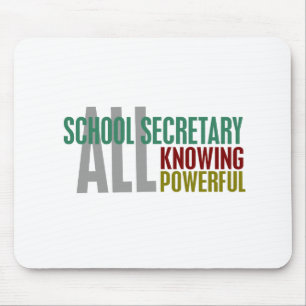 Alfombrilla De Ratón Secretaria de la escuela