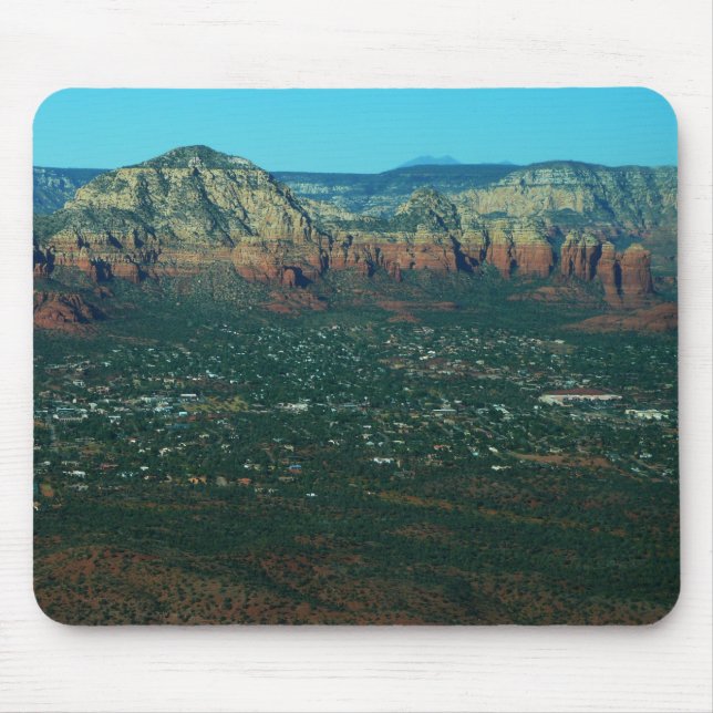 Alfombrilla De Ratón Sedona y Coffee Pot Rock desde arriba (Frente)