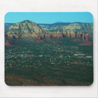 Alfombrilla De Ratón Sedona y la roca de la olla de café desde arriba