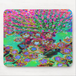 Alfombrilla De Ratón Sedum Morado Groovy Abstracto Psicodélico