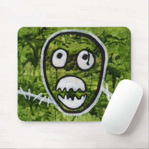 Alfombrilla De Ratón Seedy Pete Skull Odd Whimsical Monster Art Quirky