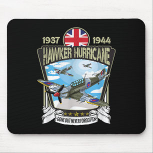 Alfombrilla De Ratón Segunda Guerra Mundial Combate Huracán de Hawker