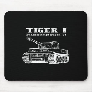 Alfombrilla De Ratón Segunda Guerra Mundial Un tigre de tanque alemán I
