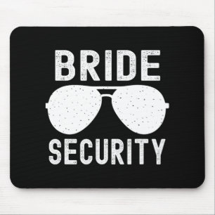 Alfombrilla De Ratón Seguridad de la Novia Divertido Wedding Despedida