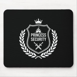 Alfombrilla De Ratón Seguridad de princesa cumpleaños papá hermano cast