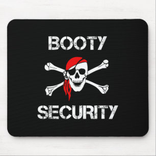 Alfombrilla De Ratón Seguridad de trasero divertido cráneo pirata ropa