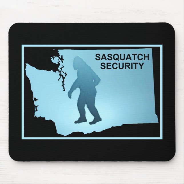Alfombrilla De Ratón Seguridad Sasquatch - Washington (Frente)