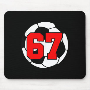 Alfombrilla De Ratón Seis Siete 67 Fútbol 6 7 Meme Divertido 6-7 Gen Al