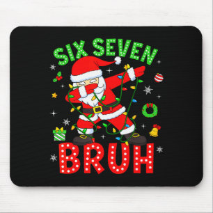 Alfombrilla De Ratón Seis Siete 67 Gen Z Alpha Meme Bruh Navidad Dabbi
