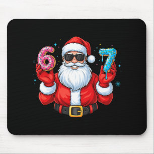 Alfombrilla De Ratón Seis Siete 67 Meme Santa 67 Helado Goteo Navidad