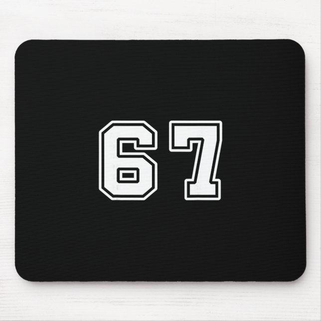 Alfombrilla De Ratón Seis Siete 6 7 Meme 67  (Frente)
