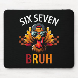 Alfombrilla De Ratón Seis Siete 6 7 Meme Número 67 Pavo Día de Acción d