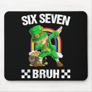 Alfombrilla De Ratón Seis Siete Bruh Dabbing Duende Día de San Patricio