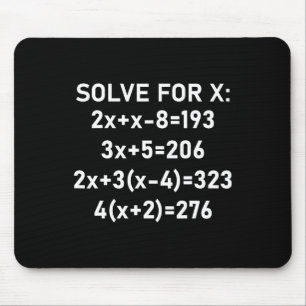 Alfombrilla De Ratón Seis Siete Meme Matemáticas Álgebra Chiste Resuelv