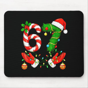 Alfombrilla De Ratón Seis Siete Meme Navidad 67 Santa Divertida Navidad