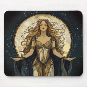Alfombrilla De Ratón Selene, diosa griega de la luna, reina lunar #1