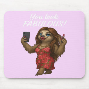 Alfombrilla De Ratón Selfie Sloth - Fabuloso en Floral