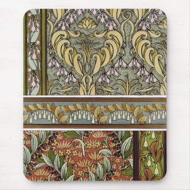 Alfombrilla De Ratón Sello de Art Nouveau Solomon, M.P. Verneuil (Frente)