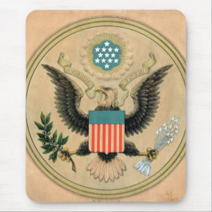 Alfombrilla De Ratón Sello de época de los Estados Unidos de América