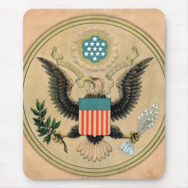 Alfombrilla De Ratón Sello de época de los Estados Unidos de América (Frente)