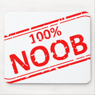 Alfombrilla De Ratón Sello de goma 100% de Noob