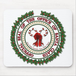 Alfombrilla De Ratón Sello de la Oficina de Santa Claus Mousepad
