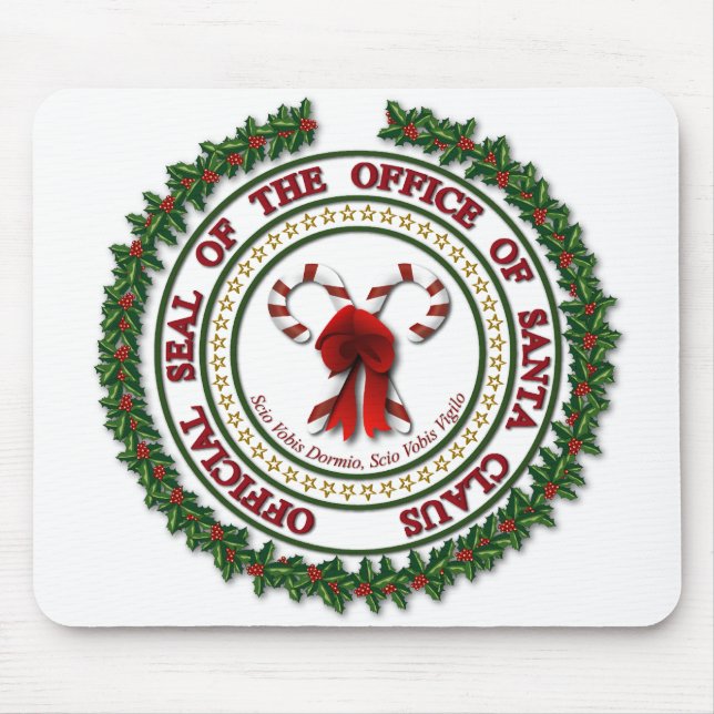 Alfombrilla De Ratón Sello de la Oficina de Santa Claus Mousepad (Frente)
